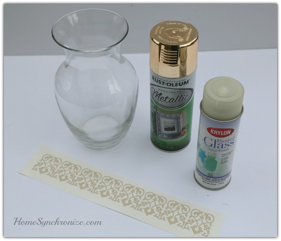 DIY Gold Vase