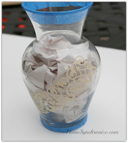 DIY gold vase 2