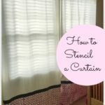 DIY-How to Stencil a Curtain