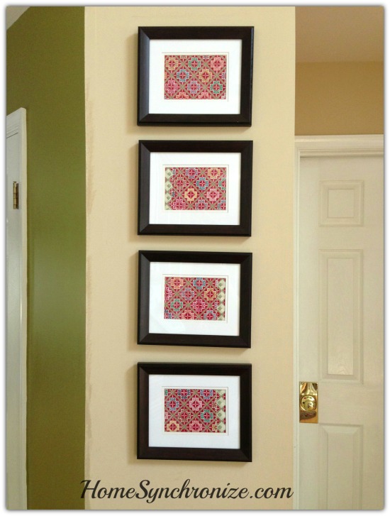 Fabric framed art 1