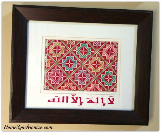 Framed Fabric art 3