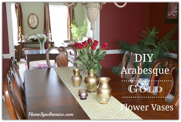 DIY Arabesque vases