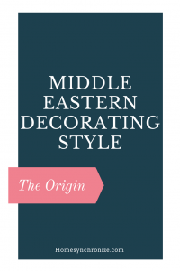 Middle eastern decorating style