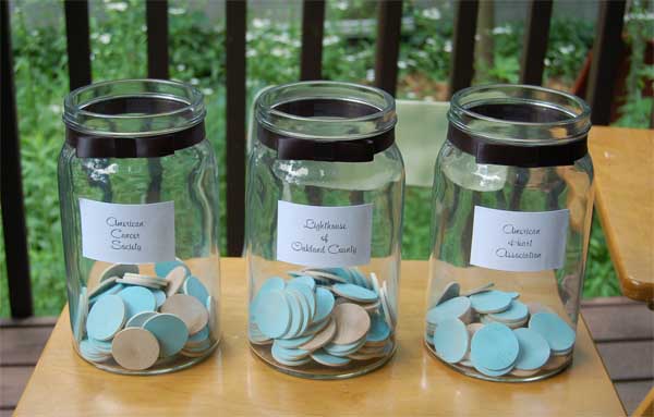 Charity jars